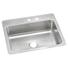 Elkay 27/22/8 DSESR12722MR2 Dayton Single Bowl Dual Mount Stainless Steel Sink