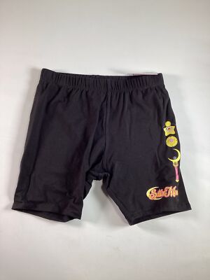 Girls Sailor Moon Black Knit Shorts Medium NEW