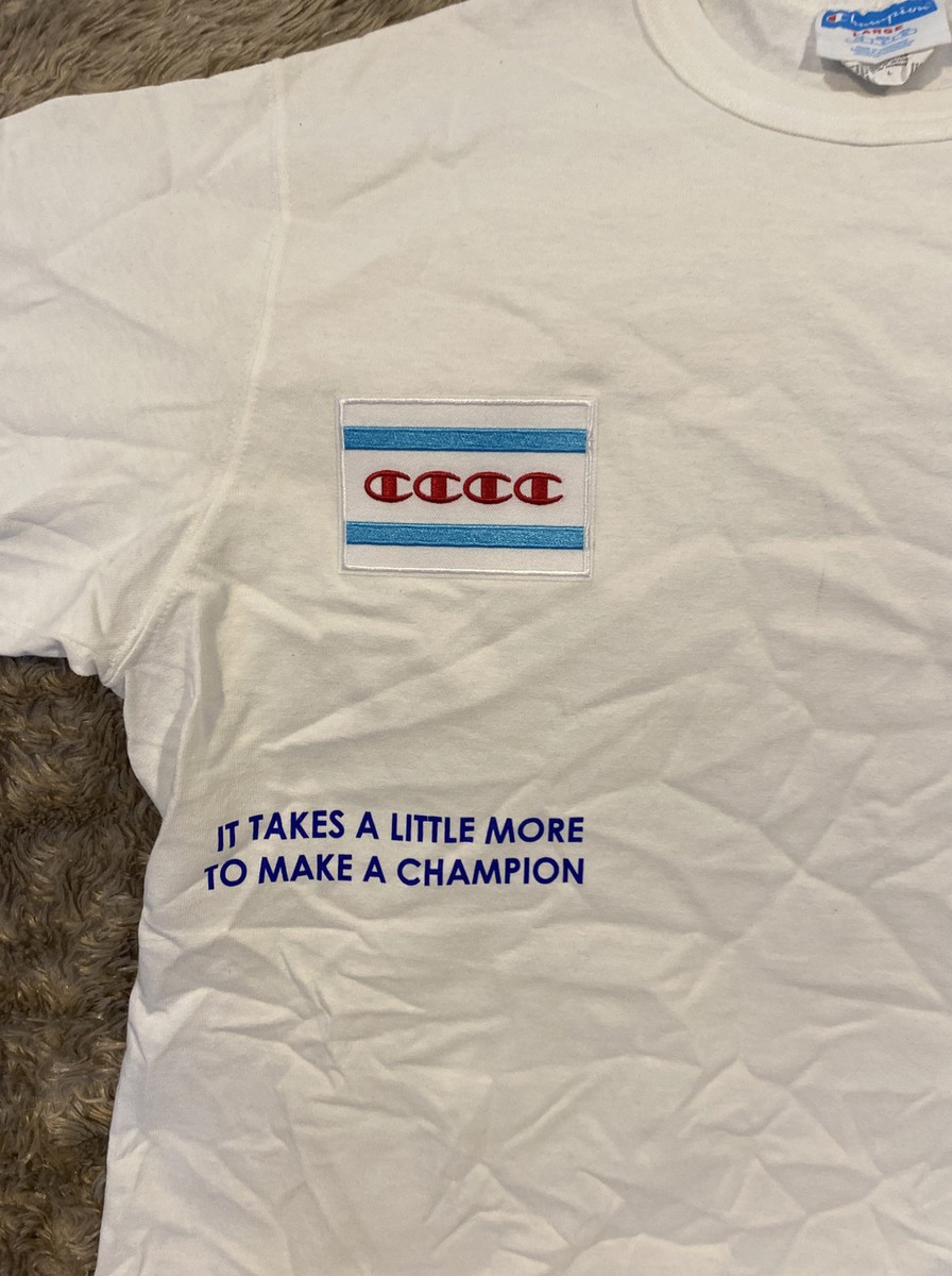 Champion 1919 White T-Shirt Rochester New York Embroidered