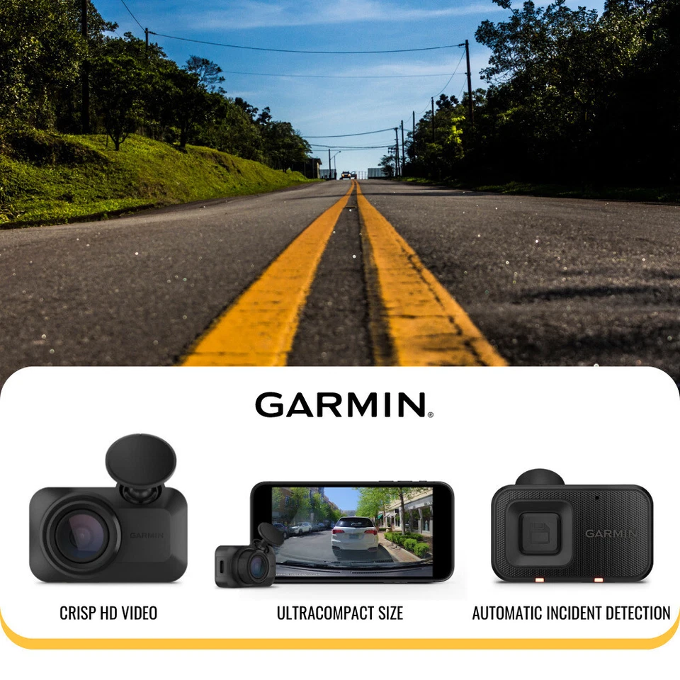 Garmin Dash Cam Mini 3 Ultra Compact 1080p Black Camera Bundle - Image 4 of 4