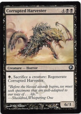 Corrupted Harvester *PLAYSET* Magic MtG x4 Scars of Mirrodin SP