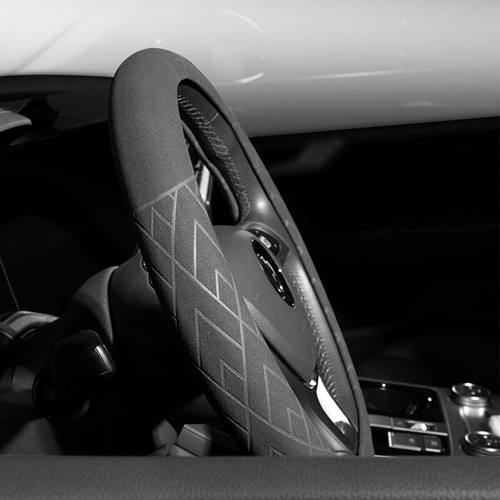 O/D Type Universal Auto Car Steering Wheel Cover Suede Non-Slip Protector - Picture 11 of 14