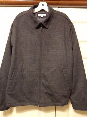 TRAVEL SMITH WOOL JACKET MEN XL DARK GREY