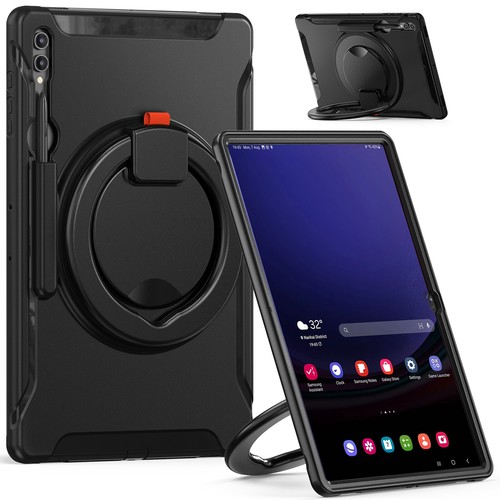 Shockproof Heavy Duty Handle Stand Case Cover for Samsung Tab S8 Ultra/S9 Ultra - Picture 4 of 14