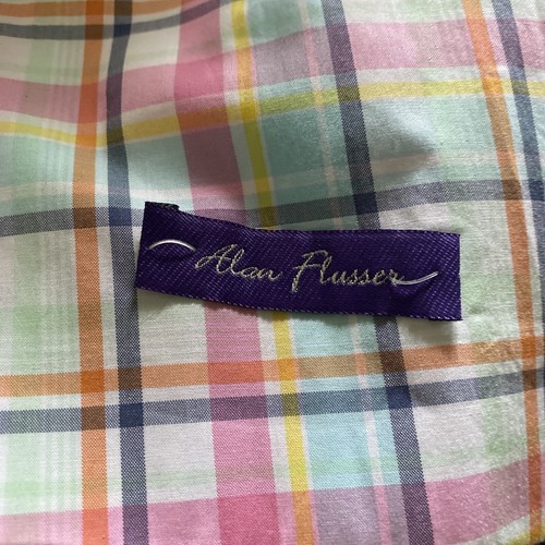 Alan Flusser BLAZER 44R Pink Plaid Polka Dot Lined Sports Coat Preppy Colorful - Picture 6 of 14