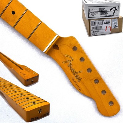 REAL PICS Fender NITRO CELLULOSE 50s Series Tele Maple Neck 21 Frets 7.25'' C
