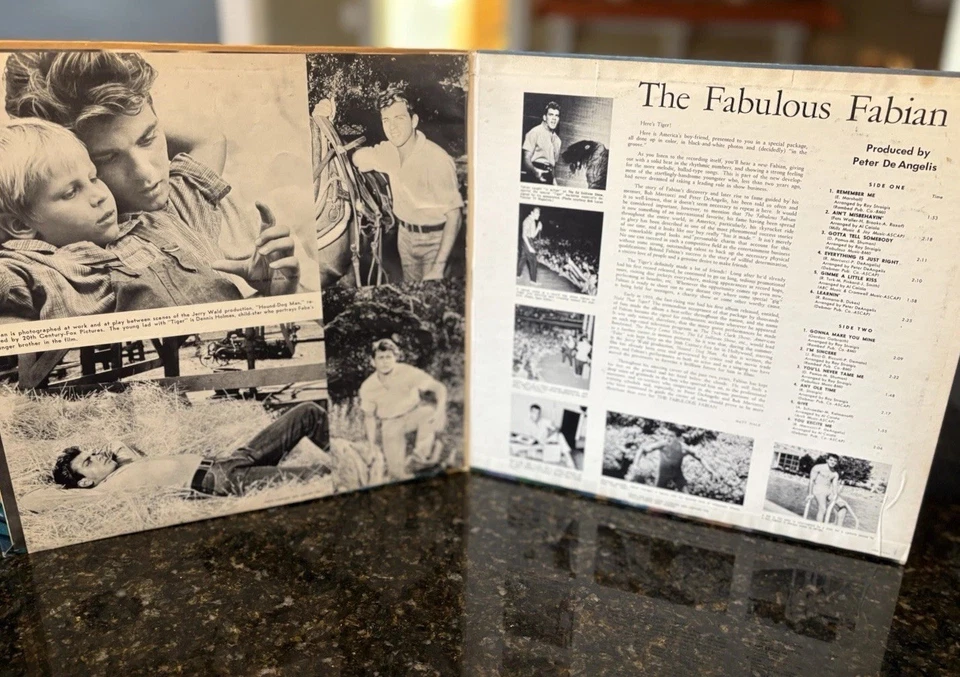 Set Of Two Fabian Vinyl Records: The Fabulous Fabian and Good Old Summertime - Image 2 of 4