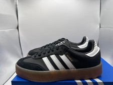 Size 7- adidas Sambae Black White Gum W