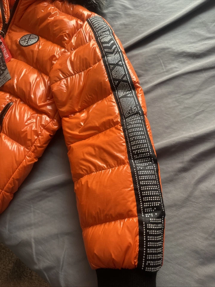 Jaqueta puff Robert Phillipe laranja tamanho GG - Imagem 4 de 4