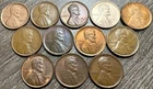 KEY DATES 1911-1930 PDS Lincoln Wheat Cent 1C Collection HIGH GRADES, 12 Coins