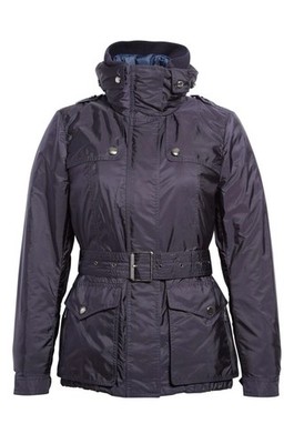 Balesdean BURBERRY BRIT 3-in-1 Belted Down Navy Jacket Coat Parka size M  $1295