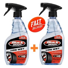 Black Magic Tire Wet Tire Shine Lasts Up to 4 Weeks 23 oz.  BM23 (2 pack)