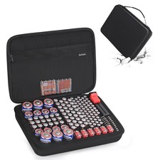 Battery Organizer Storage Case for AA AAA D 9V, for 7 Batteries Variety Pack ...