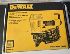 DEWALT Pneumatic 15 Degree Coil Framing Air Nailer DWF83C Tool Only