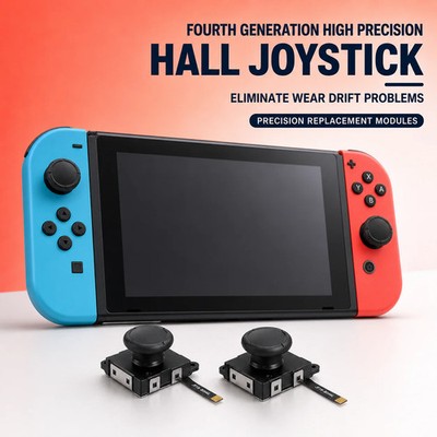Nintendo Switch Joy-Con Hall Effect Joystick Analog Stick Ersatz driftfrei OLED 