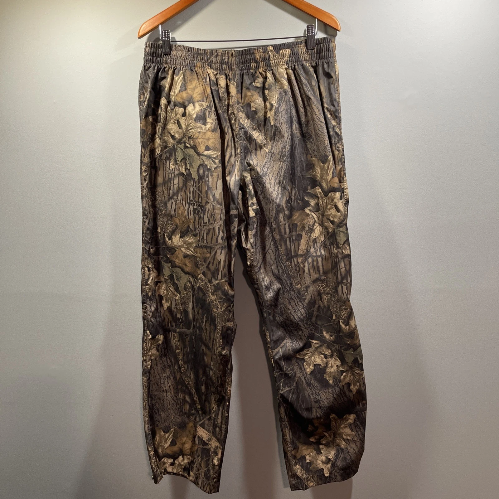 Cabelas Rain Pants Mens Large Camouflage Mossy Oak Break-Up Hunting Outdoor Gear
