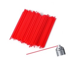200pcs Spray Can Straws, 4.72in Long Red PP Material Aerosol Spray Can Replac...