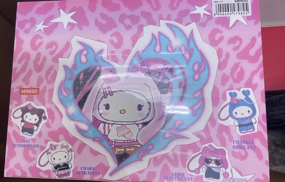 Miniso Hello Kitty Pop Star Series Peluche Caja Ciega Figura Regalo Juguete Nuevo Foto 2 de 3