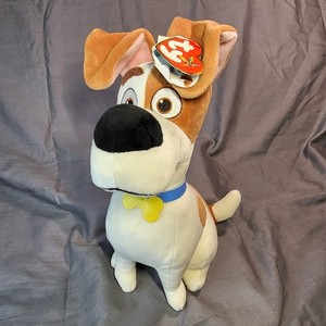 Secret Life of Pets Max 11 Inch Plush TY Beanie Baby MAX Jack Russell Terrier