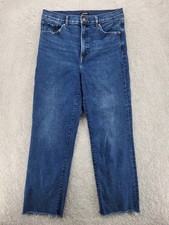 Express women's Jean's size 10L modern stretch flat front no hem free ship