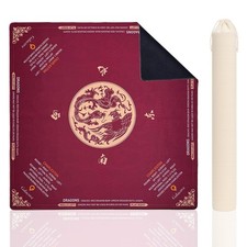 Mahjong Mat 33"x33" Non-Slip Neoprene Game Table Mat, Noise-Reducing, Folda...