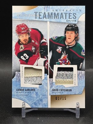 2021-22 UD Artifacts Tundra Teammates Duos Connor Garland Jacob Chychrun #01/15