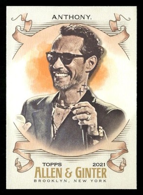 2021 Topps Allen & Ginter #269 Marc Anthony Silver Portrait