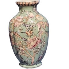 Floral Bird Porcelain Vase Home Decor Medium ...
