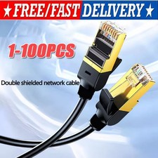 Cat 8 Ethernet RJ45 Cable Super Speed 40Gbps Patch LAN Network Gold Plated Lot