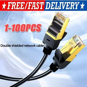 Chat 8 Ethernet RJ45 Cable Super Speed 40Gbps Lot LAN Lot en plaqué or réseau