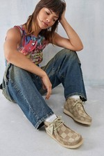 BNIB Clarks Originals Womens Wallabee Boot Maple Check Suede Size UK 5/38