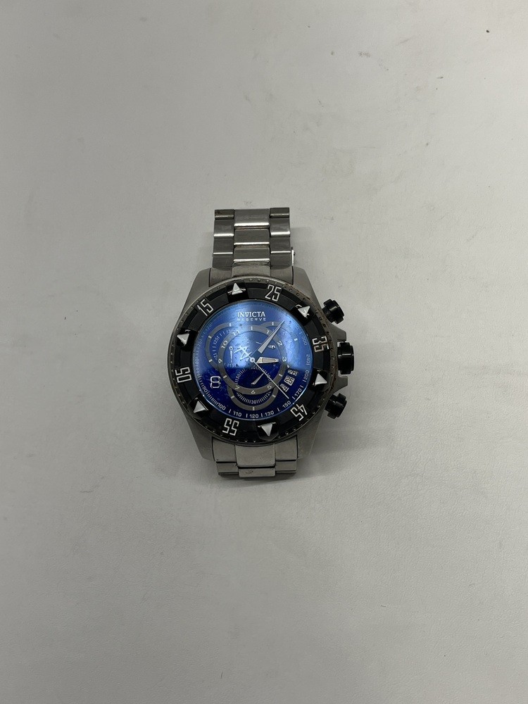 Invicta 1882 Reserve Excursion Chronograph Blue Dial 52mm Swiss Watch