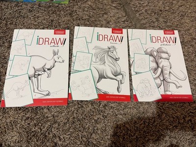 iDRAW Horses Outback Prehistoric Learn to Draw Tutorial 2019 Advanced 3 Books