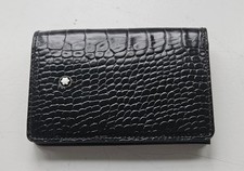 Montblanc Meisterstuck Portafoglio/Porta Biglietti da Visita, Pelle di Serpente Moka
