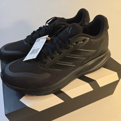 Adidas Runfalcon 5 Wide Men's 9.5 Black Running Shoes JH5184 New in Box
