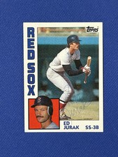 Ed Jurak Red Sox 1984 Topps #628 Autographed Signed Baseball Card Auto