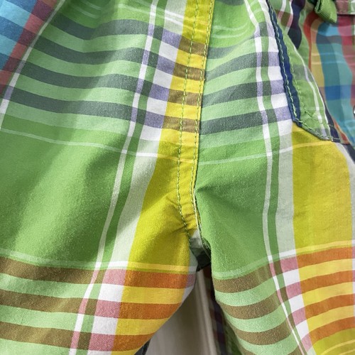 Polo by Ralph Lauren Green Plaid Swim Board Shorts Boys Size 4/4T - Picture 12 of 12