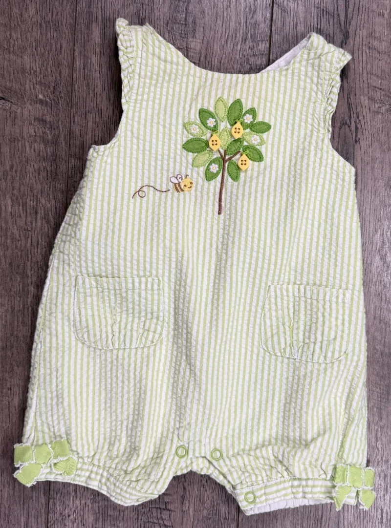 Baby Girl Clothes Gymboree 3-6 Month Lemon BumbleBee Romper Outfit