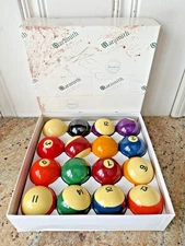 Belgian Aramith Crown Standard Pool / Billiard Ball Set Phenolic Resin In Box