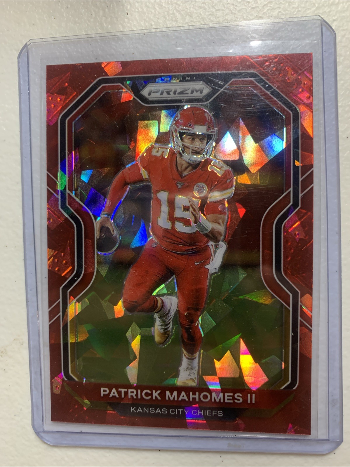 2020 Panini Prizm - Patrick Mahomes II #124 Red Ice Prizm