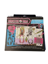 Monster High Portfolio Sketch Book Unused European incl. all stickers  stencils