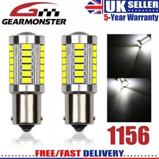 2x 1156 P21W BA15S 382 LED Reverse Brake Light Bulbs White Canbus Error Free 12V