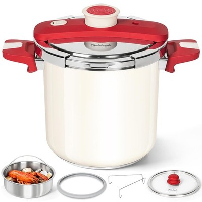 Stainless Steel Stovetop Pressure Cooker 8.5 Qt 304 Stainless Steel Large