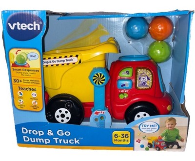 VTech Drop and Go Dump Truck Electronic Learning Musical Computer Baby Toy New
