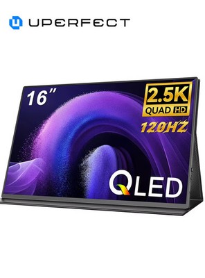 UPERFECT 16'' Portable Monitor 2.5K 120Hz QLED IPS HDR Gaming Screen Display