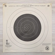 Vtg National Rifle Association Official 100-yd Small Bore Rifle Rargets - 18 Sht