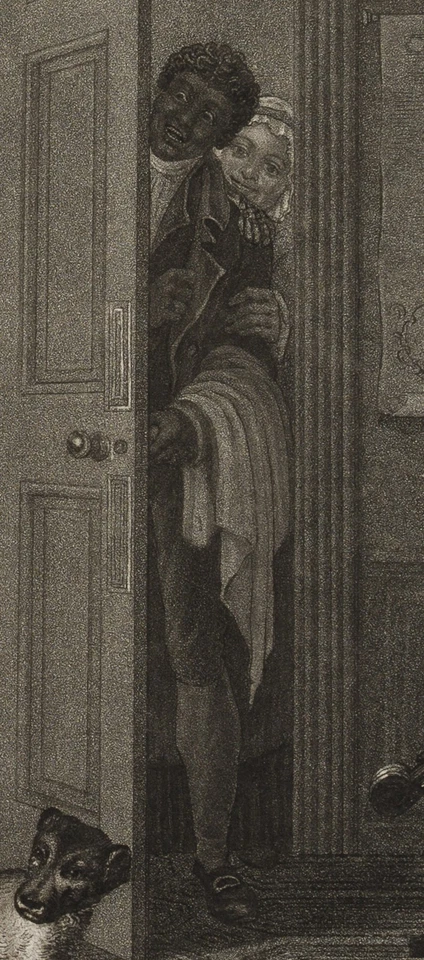 JAZET (*1788) nach KIDD (19.Jhd), Le Braconnier Pris, 1819, Aquatinta Figürlich - Bild 4 von 4