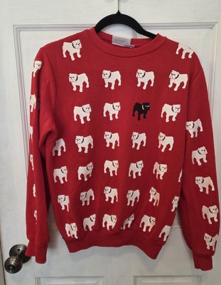 Vintage 80's  Georgia Bulldog Sweatshirt Princess Diana Black Sheep Style Size M