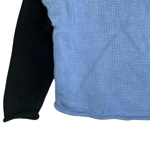 Clauce Pirate Ship Sweater Boys 3T Blue Rolled Neck 100% Cotton Nautical Classic - Picture 9 of 12