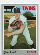 1970 Topps #75 Jim Kaat - Minnesota Twins EX-EXMINT